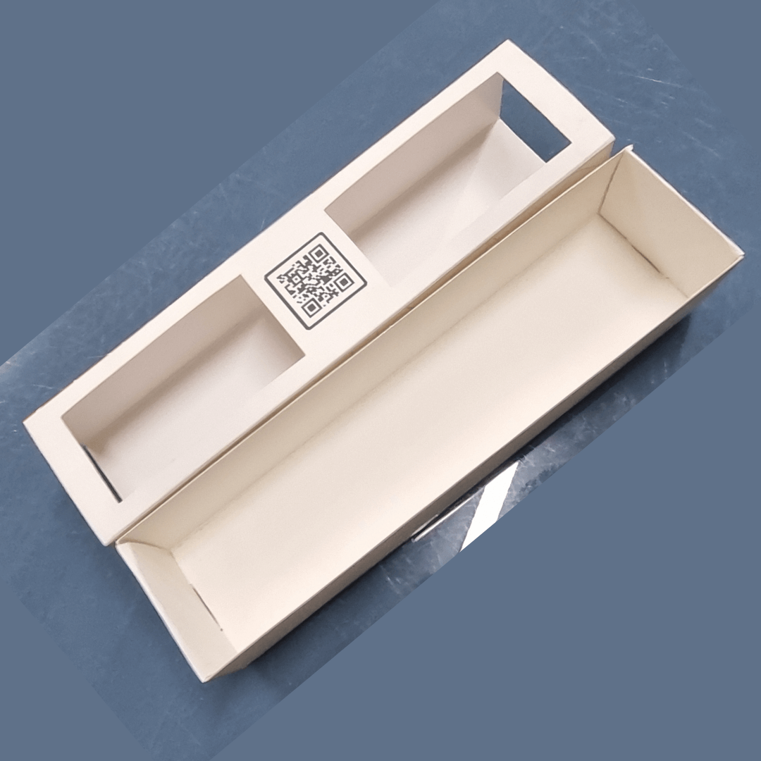 مطبوع حسب الطلب 28×8×6.5 سم علبة سحب مع نافذة شفافة