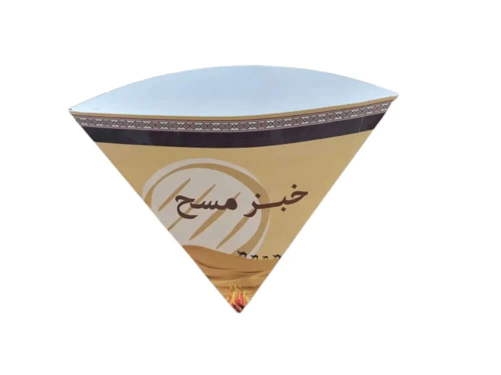 ظرف مثلث الشكل لخبز المسح
يصلح للخبز وللكوكيز واستعملالات أخرى
طباعة باللوغو
توصيل لكل انحاء المملكة