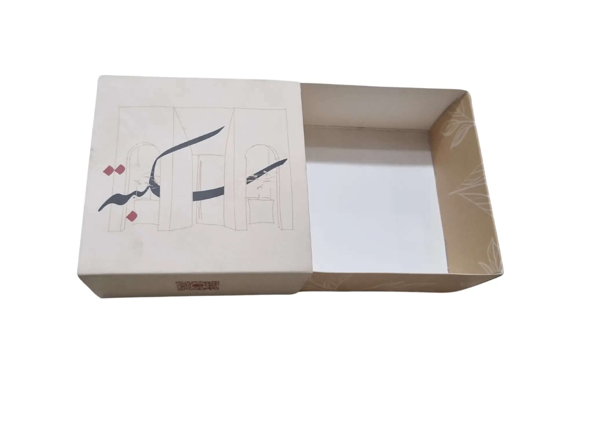 علبة سحب بأبعاد 10×10×5.25 سم ، طباعة حسب الطلب بشعار وتصميم العميل، مع سولوفان خارجي