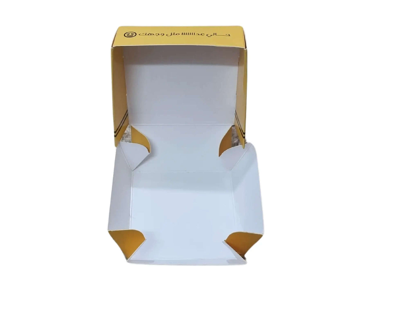 بوكس صغير للحلا طباعة حسب الطلب بشعار العميل 8×8×4 سم