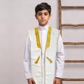 premium, luxurious plain white boys’ bisht for printing and embroidery - royal quality — product image 1