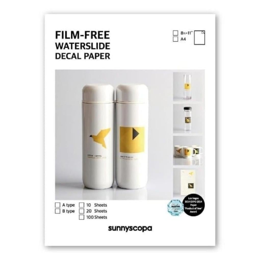 Transparent watercolor paper without background for laser printing - 20 sheets — product image 1