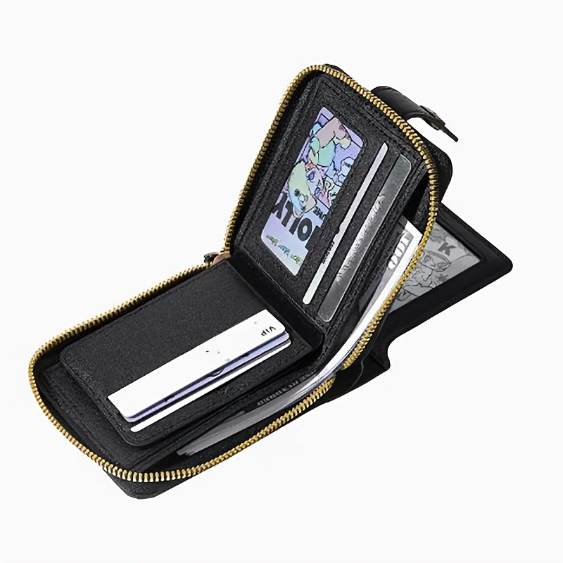 Custom Pattern Men'S Faux Leather Wallet, Custom Image Bifold Purse, Custom | Promotional Branded – image 3