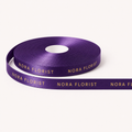 Product photo: Personalized Purple Double Satin Ribbon