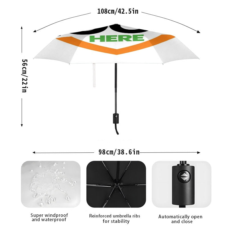 Bespoke Specialized Promotional Product – Custom Mixed Color 8-Rib Folding Umbrella, Portable Compact Foldable Rain – image 2