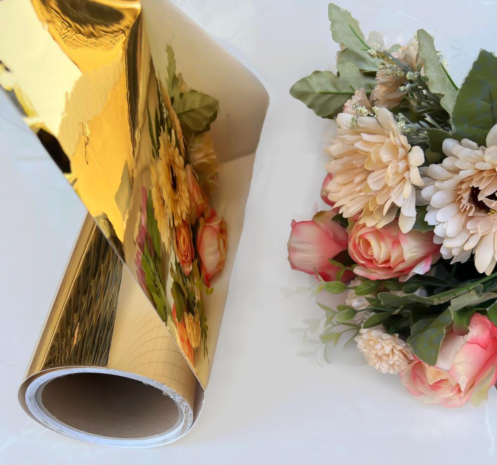 Vinyl gold mirror surfaces, 30*100 cm — product image 2