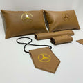 Brown full leather car accessories blank and unprinted — product image 1