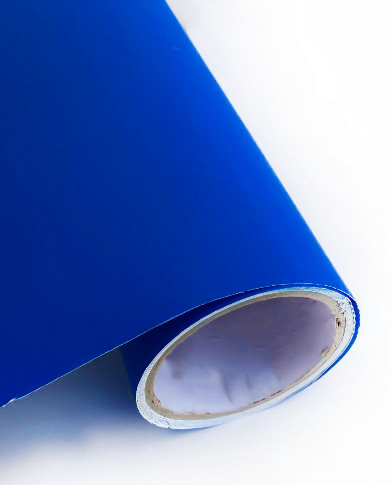 Matte blue adhesive vinyl, 100*30 cm — product image 1