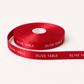 Product photo: Personalized Red Satin Ribbon - 40 m
