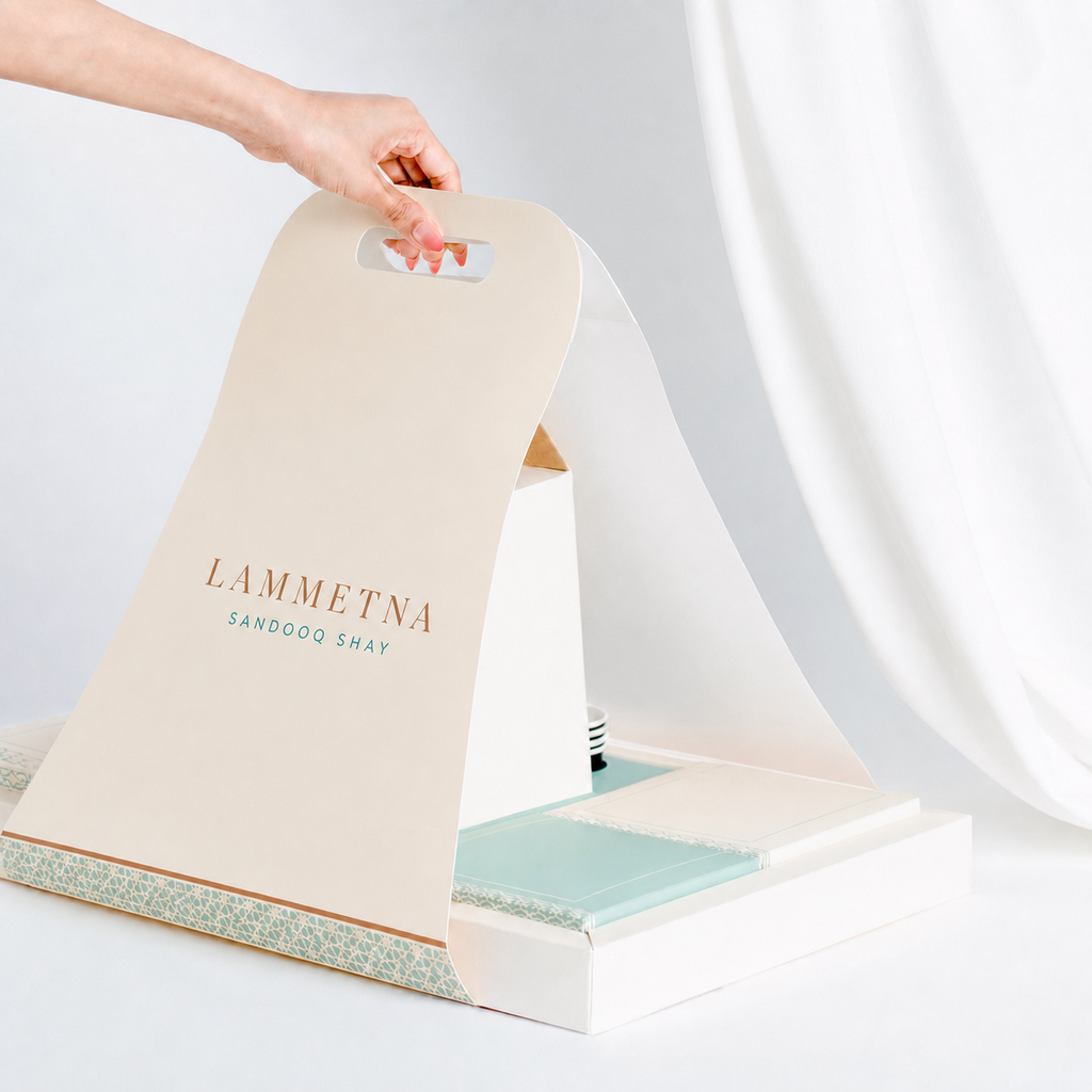 Lammetna custom printed paper box – tea layout, view 2