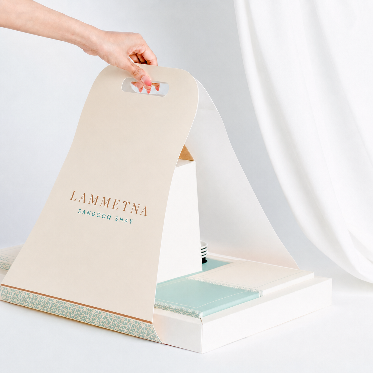 Lammetna custom printed paper box – tea layout, view 2