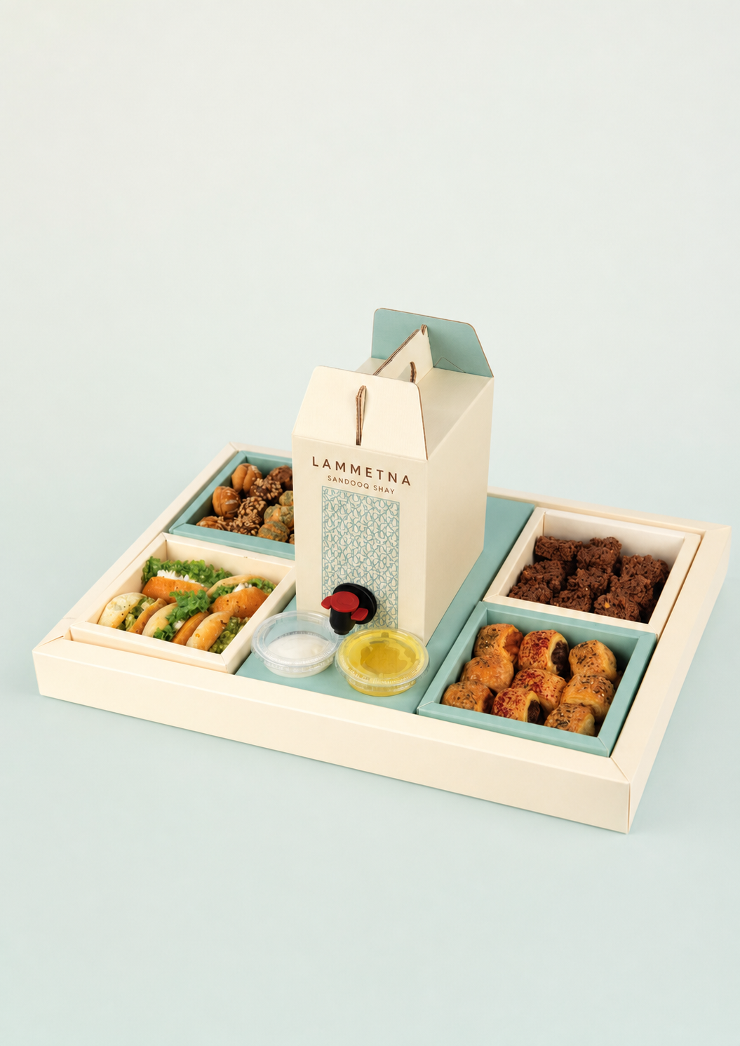 Lammetna custom printed paper box – tea layout, view 4