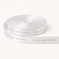 Product photo: Personalized White and Silver Wide Satin Ribbon - 40 m