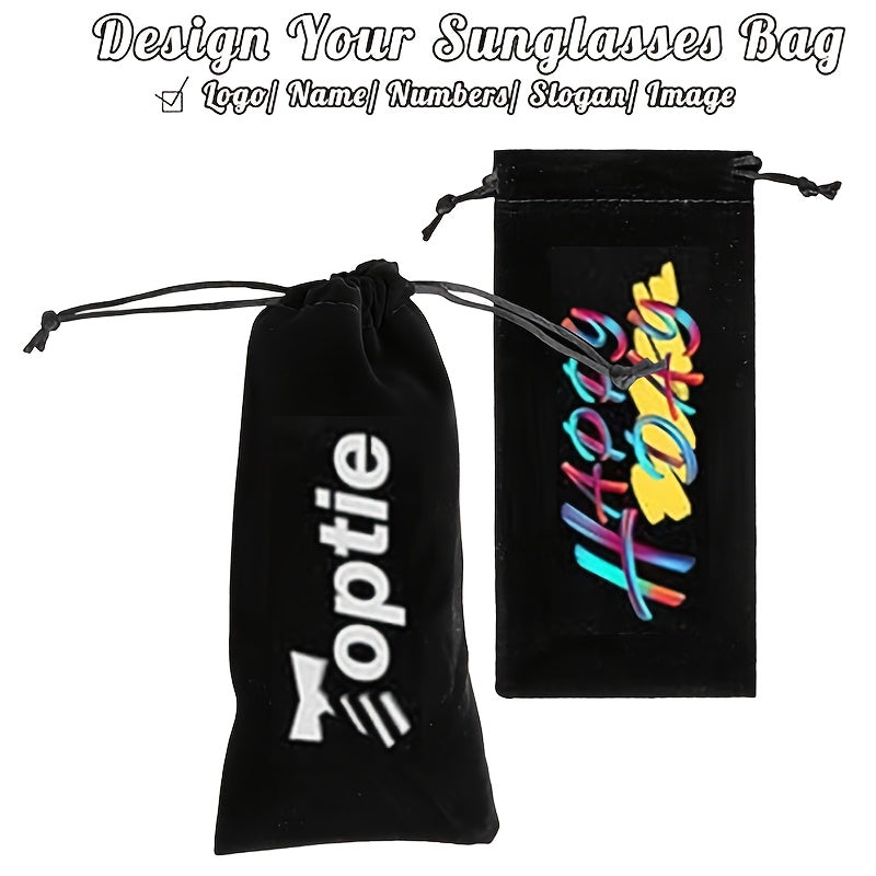 Signature Gift for Her/Him Custom Fashion Eyeglass Pouch. with Logo Picture Or Personal – Event – image 2