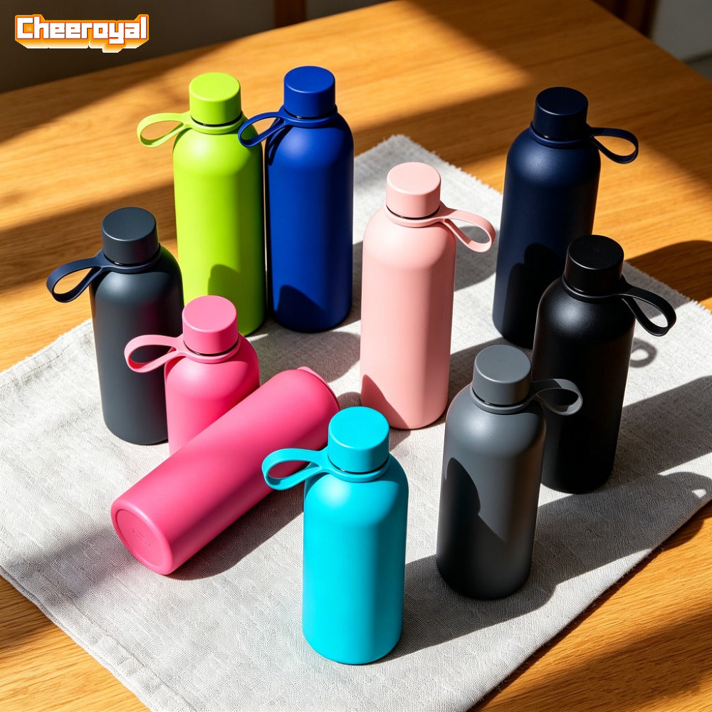 Logo-Ready Tumbler & Bottle – 18oz Stainless Steel Double-Wall Insulated Narrow-Mouth Sports Water – image 4