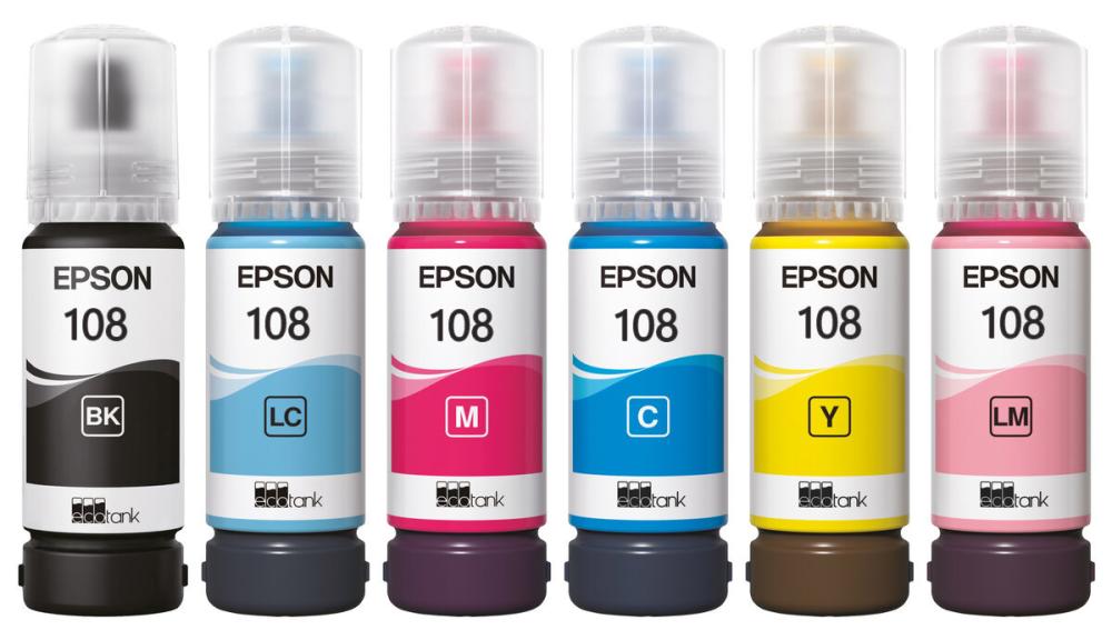 Epson ink set No. 108, original and regular, 6 colors — product image 1