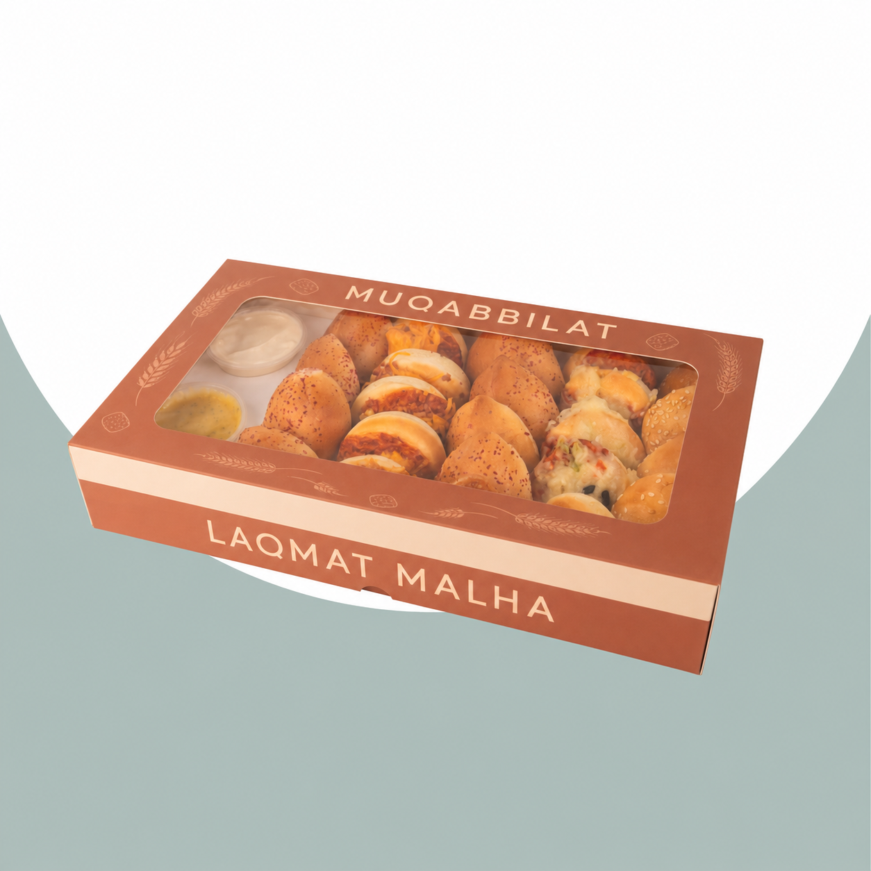 Muqabbilat – savory snack box, product view