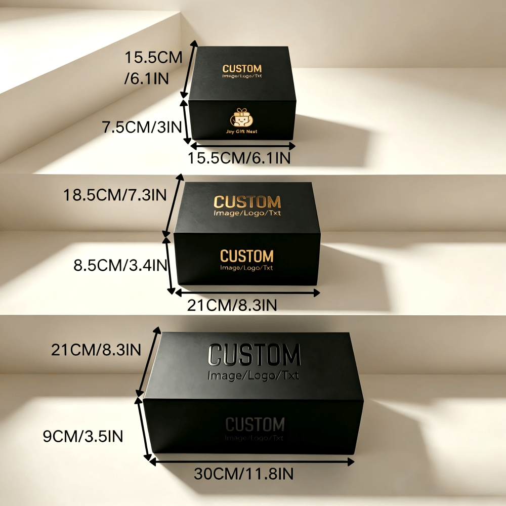 2 Custom Positions, Magnetic Flip-Top Gift Box with Arbitrary Pattern | Made-to-Order Packaging & – image 4