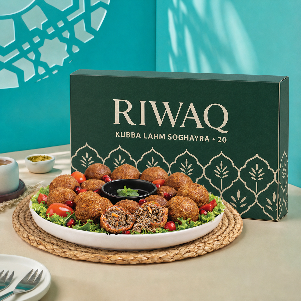 Riwaq – frozen meat Kubbah box, 20 pieces