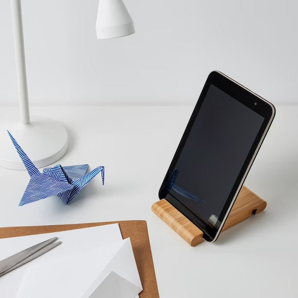 Wooden mobile phone stand with vinyl or thermal surface printing — product image 6