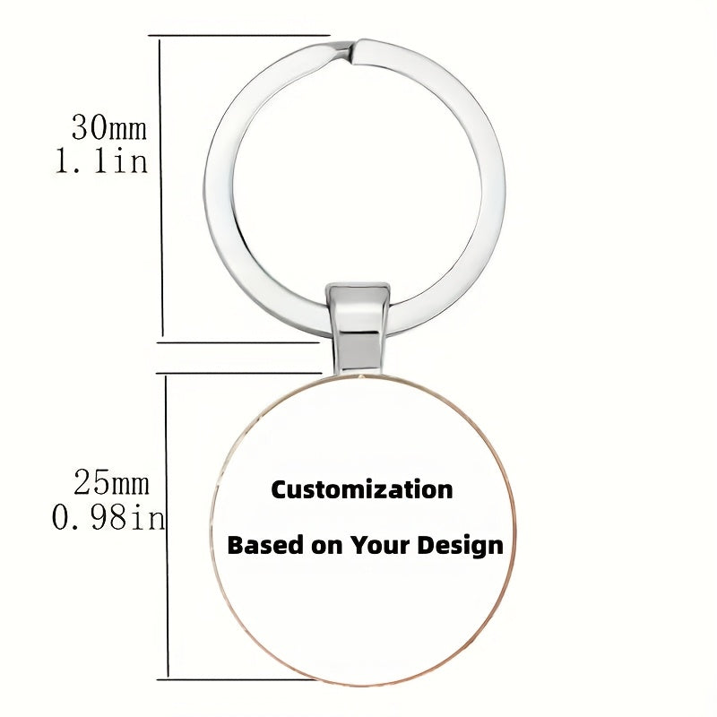 Bespoke Custom Keychain – Photo Keychain - Glass Pendant Keychain, Commemorative Keychain, Can – image 2