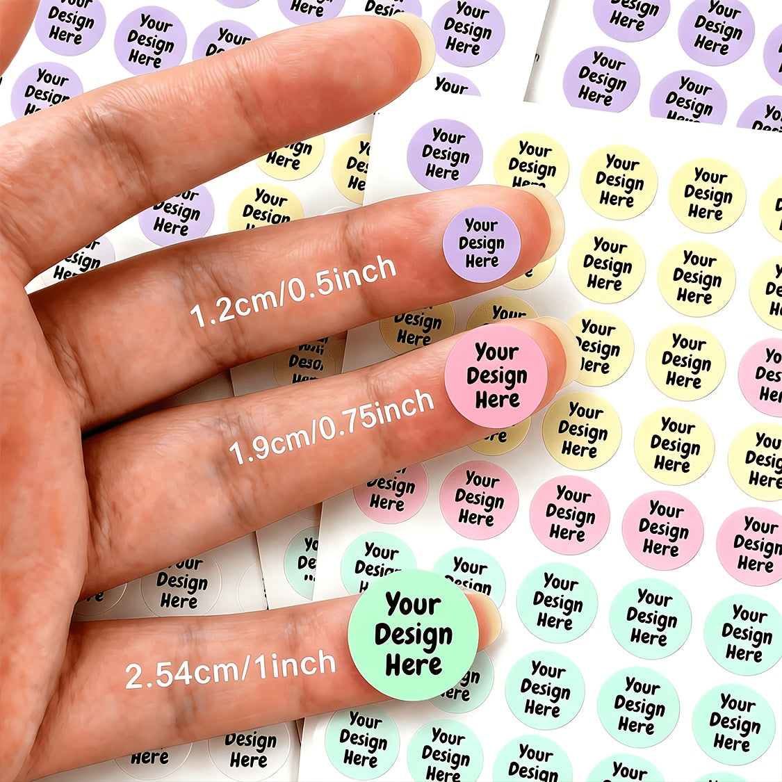 Bespoke Event Favor – Custom Small Circle Stickers with Logos And Images, Self-Adhesive Labels – image 1