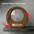 2D Flat, Custom-Engraved Wooden Medals & Trophies - Retro Awards | Photo-Printed Home & Office – image 1