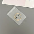 Custom Jewelry Zipper Bags, Transparent Plastic Storage Envelopes, Frosted | Business-Ready Packaging & – image 1