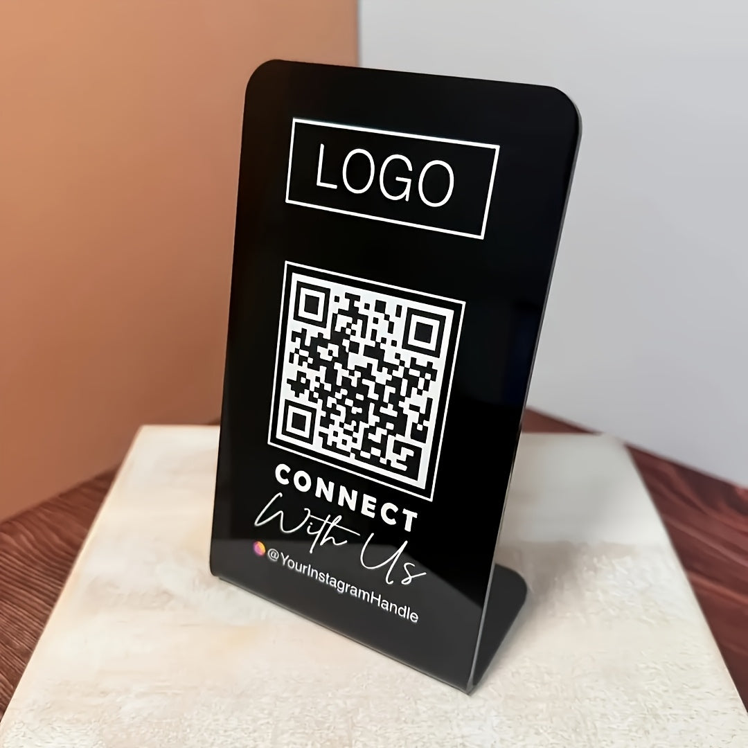 Bespoke QR Code Display Stand with Custom Logo or Design - image 2