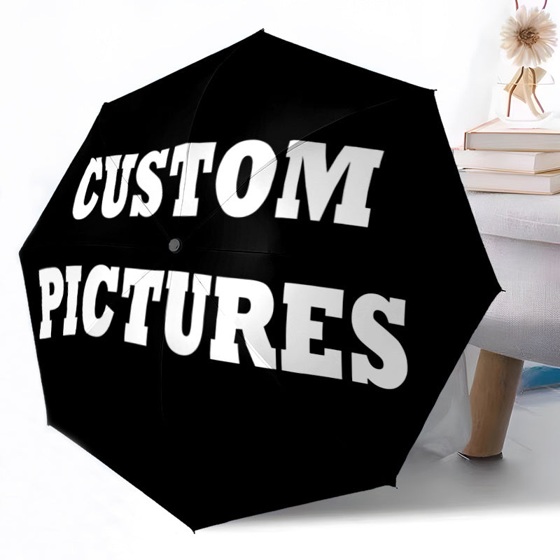 Photo/Text Umbrella Custom with Your Own Picture & Text - Automatic Folding | Photo-Printed Specialized Promotional – image 4