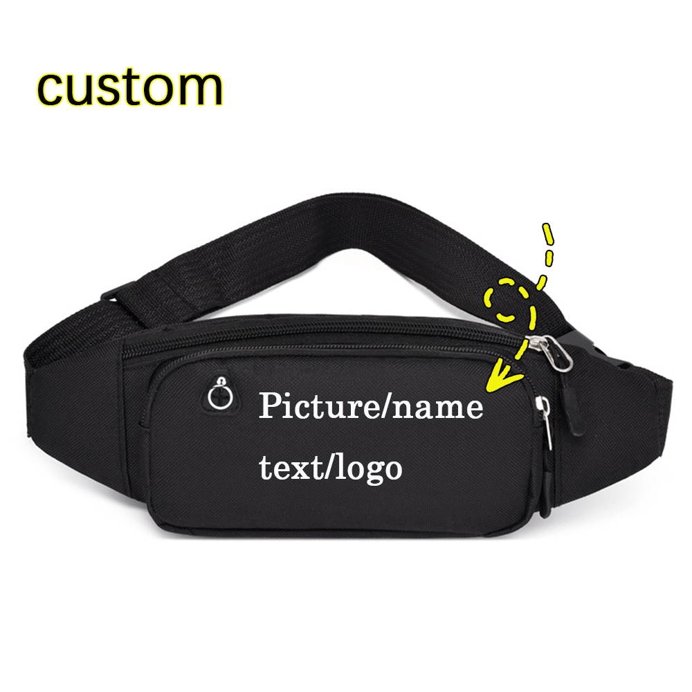 Waist Bag with Text/Image/ Printing - Lightweight Foldable Nylon Belt Bag, | Promotional Specialized Promotional – image 2