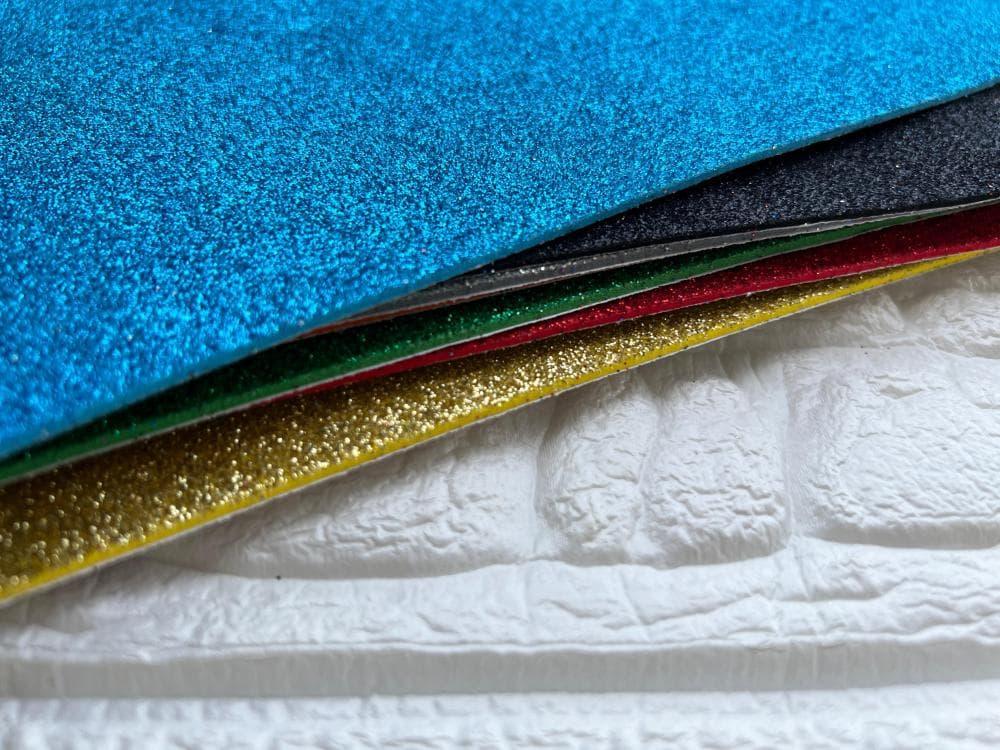 Glitter sticker foam paper, A4 size, 10 sheets — product image 5