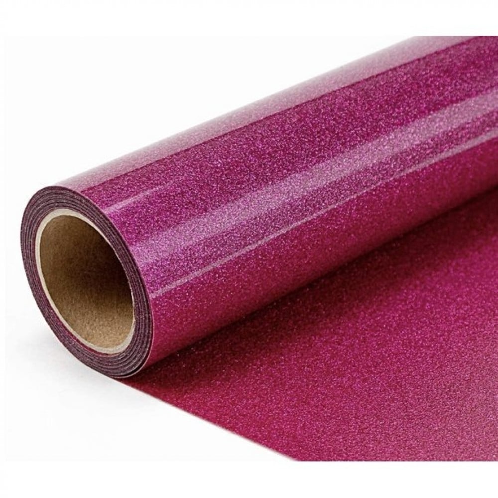 heat-transfer vinyl, fuchsia glitter fabrics — product image 1