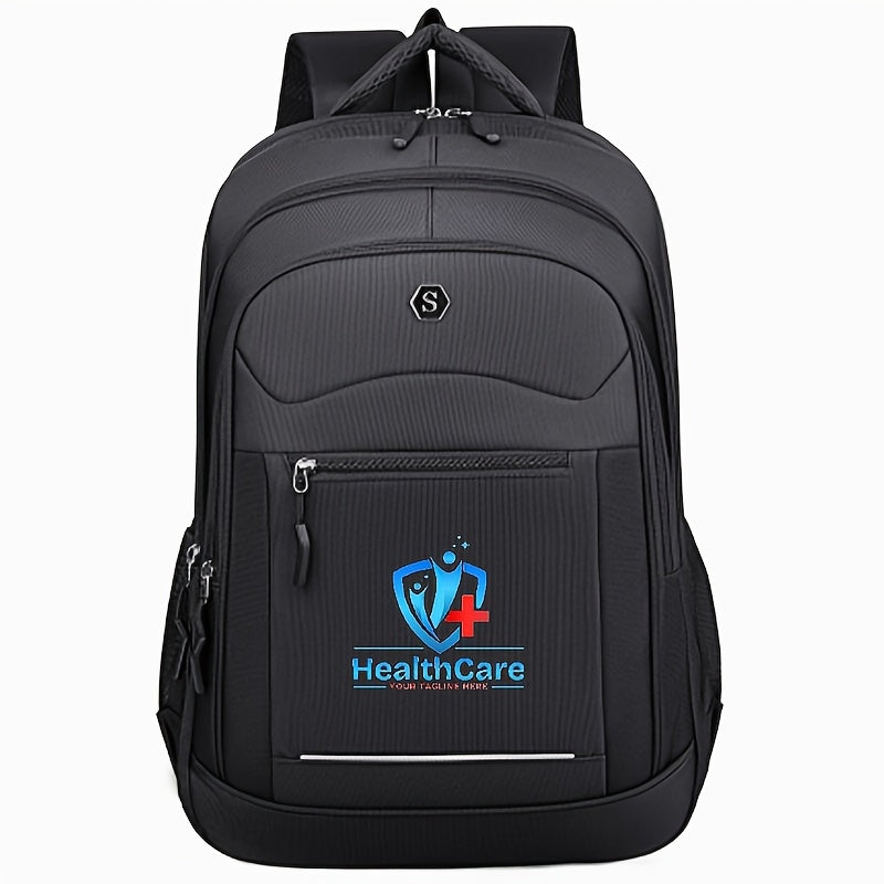 Logo-Ready Branded Bag – Name//Text Backpack with Your Own Designs - Large Capacity High – image 3