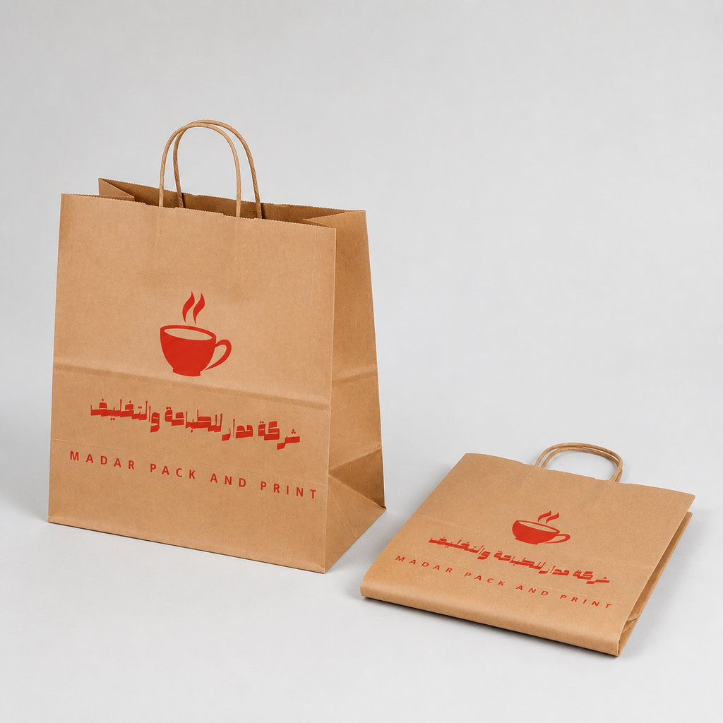 صورة إضافية بزاوية أو حالة بديلة لمنتج 42-cm-length-33-cm-width-20-cm-depth-brown-kraft-bag-1-color-printable