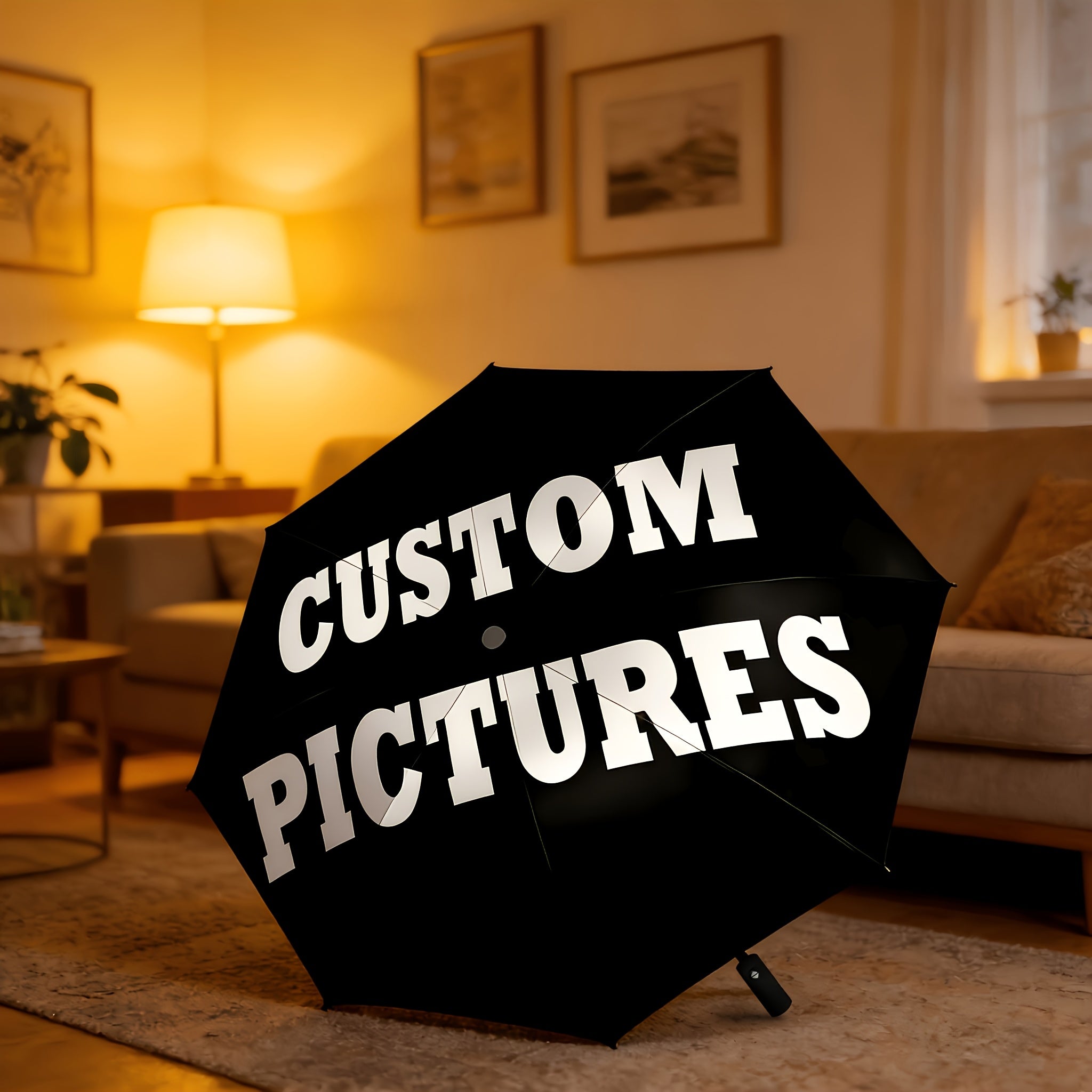 Signature DIY Custom Photo & Text Umbrella, Auto Open & Close, 8-Rib Reinforced Frame, – Event – image 3