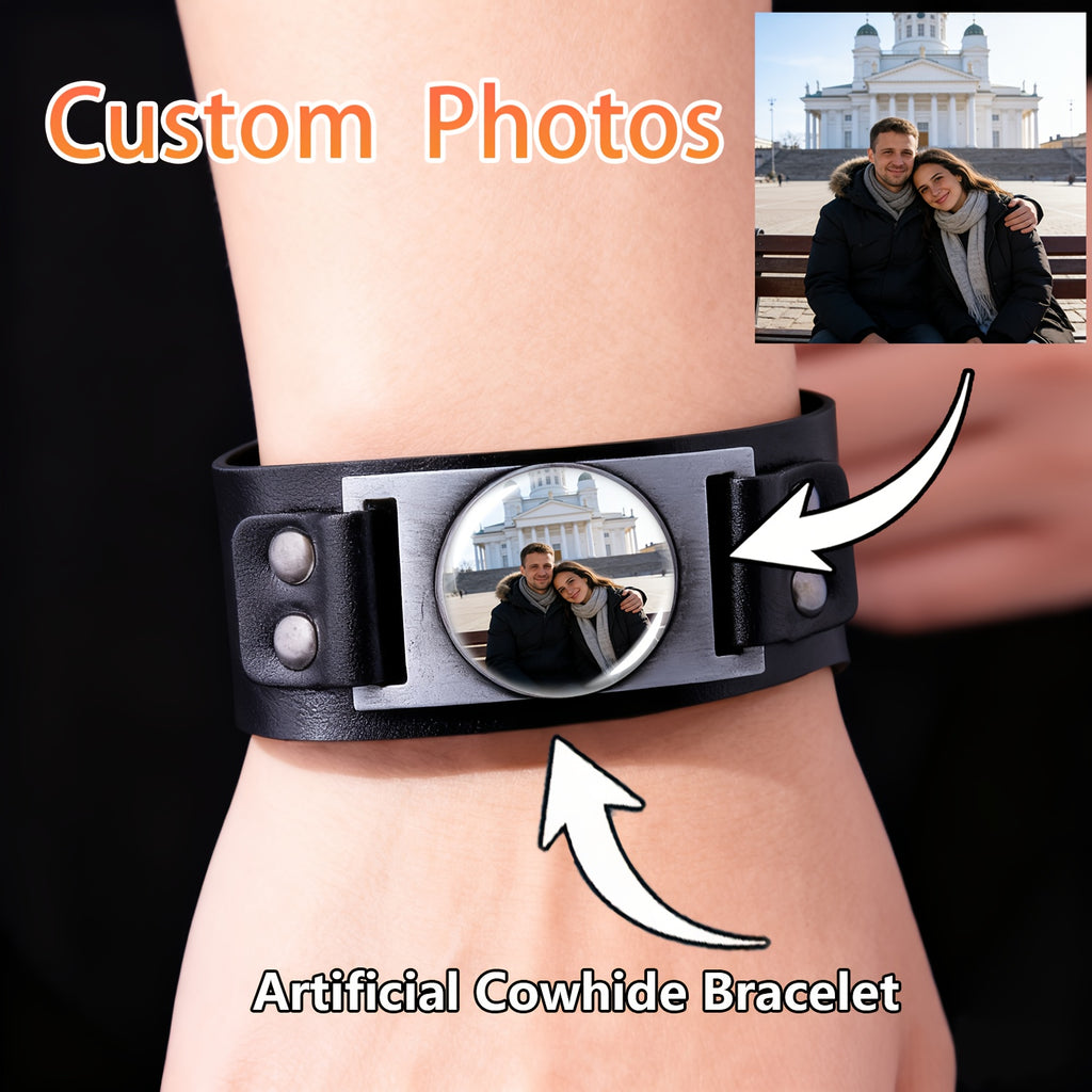Custom-Printed Mens Bracelet with Custom Logo or Design - image 1