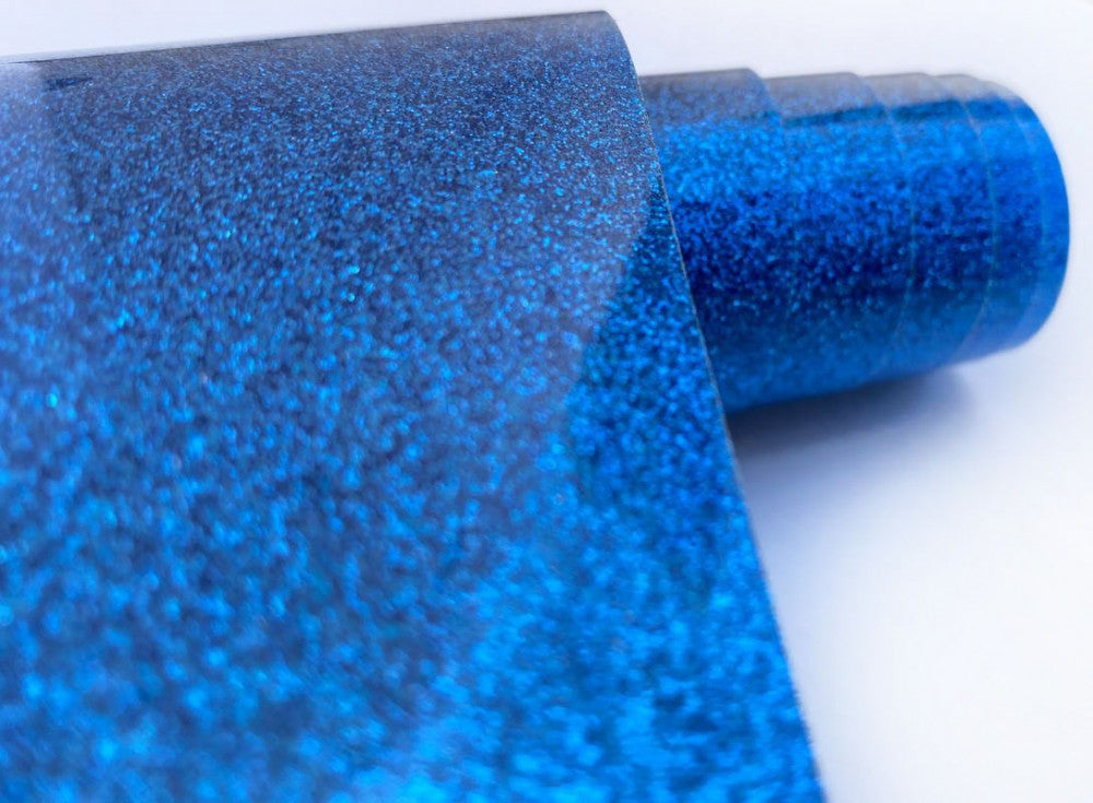 heat-transfer vinyl, blue glitter fabrics, light shades — product image 2