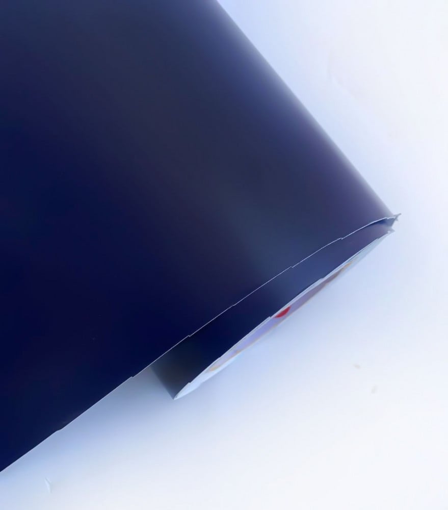 Matte navy blue adhesive vinyl, 100*30 cm — product image 1
