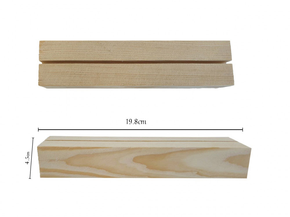 Wooden stand for acrylic panels 20cm (A4) — product image 1