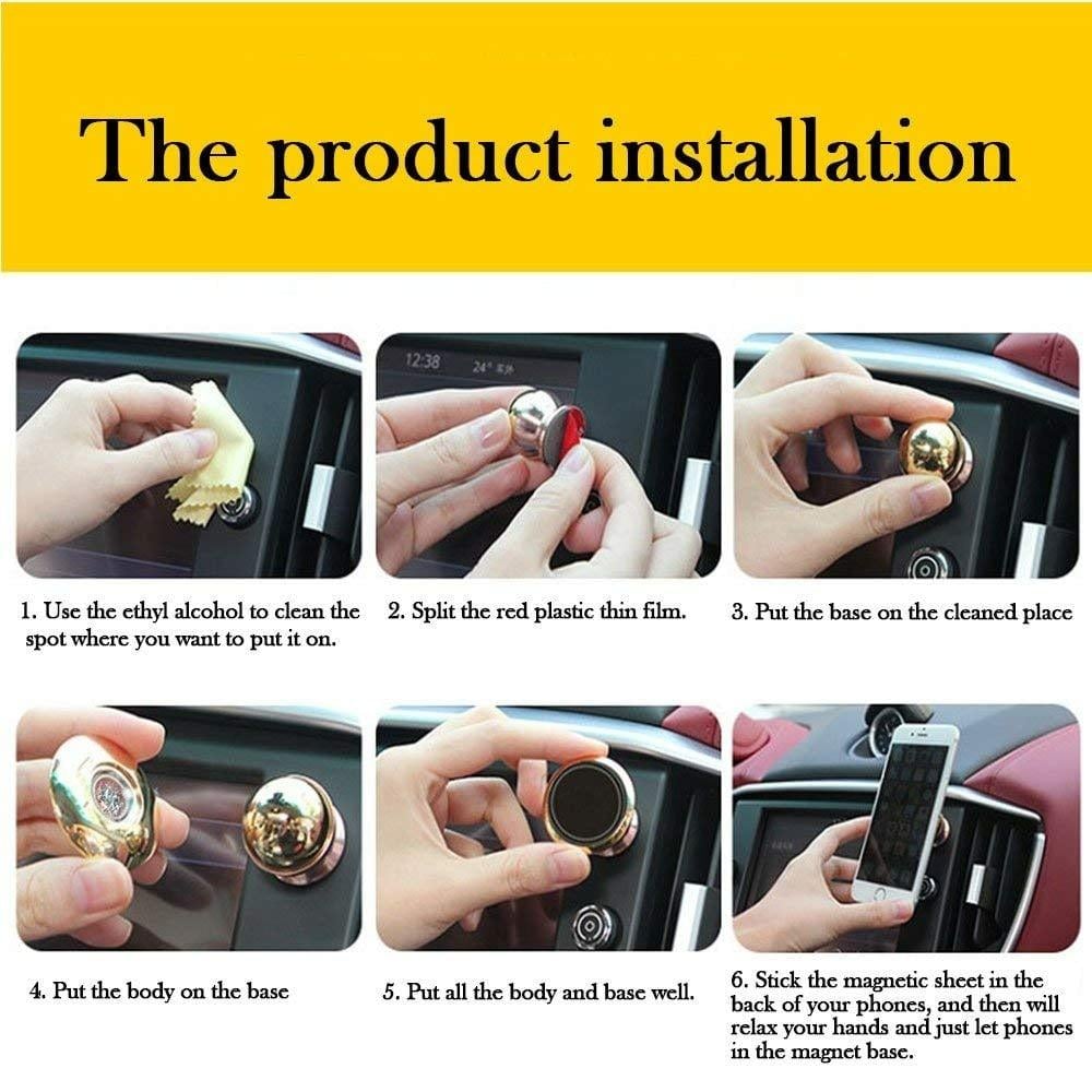 Pink magnetic car mobile holder — product image 5