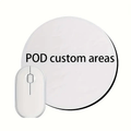 Signature Pattern Mouse Pad - Round Mouse Pad with Non-slip Rubber Base, Patterns or – Event – image 1