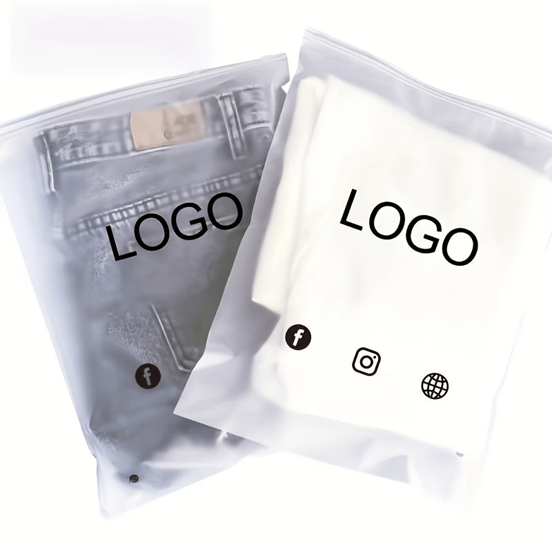 Signature Custom Packaging Bag, Custom Exclusive Logo Bag with Zipper for Clothing – Custom – image 4