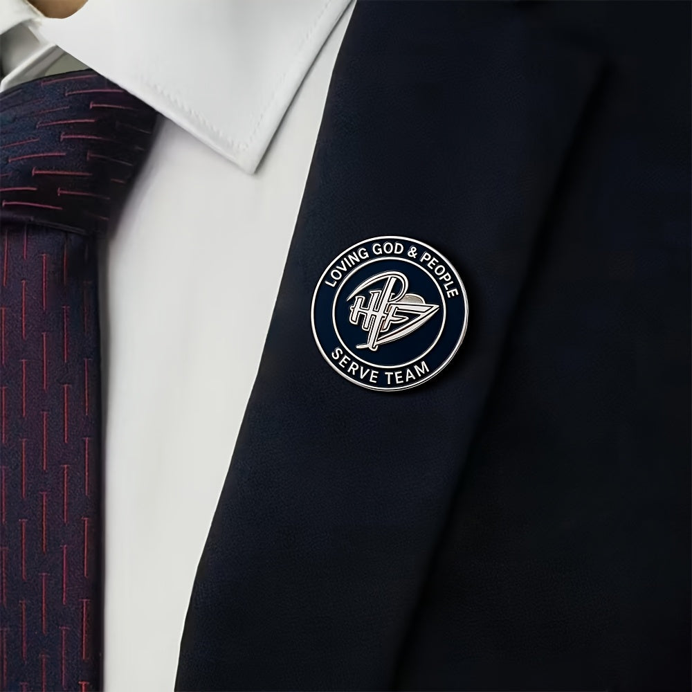 Custom-Printed Corporate Award – [] Stainless Steel Custom Color Logo Pattern Badge, Private – image 3