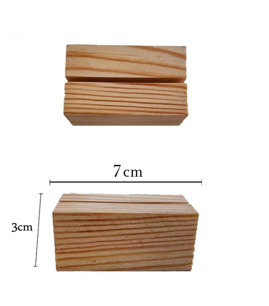 Wooden stand for acrylic panels 7 cm — product image 1
