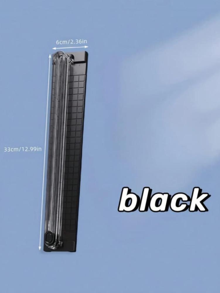 Manual paper cutter, black, A3/A4 size - safe and easy to use — product image 1