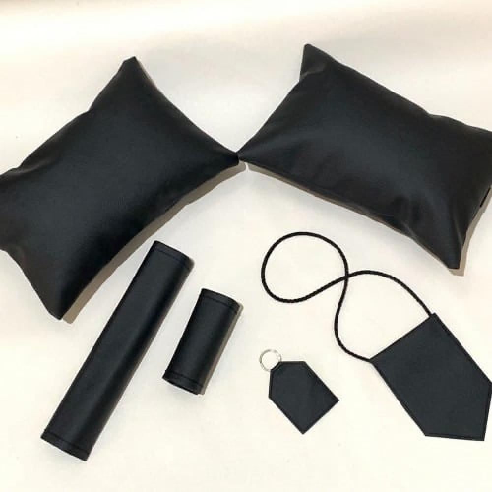 Car accessories, full black leather blank and unprinted — product image 1