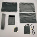 Blank gray velvet car accessories — product image 1