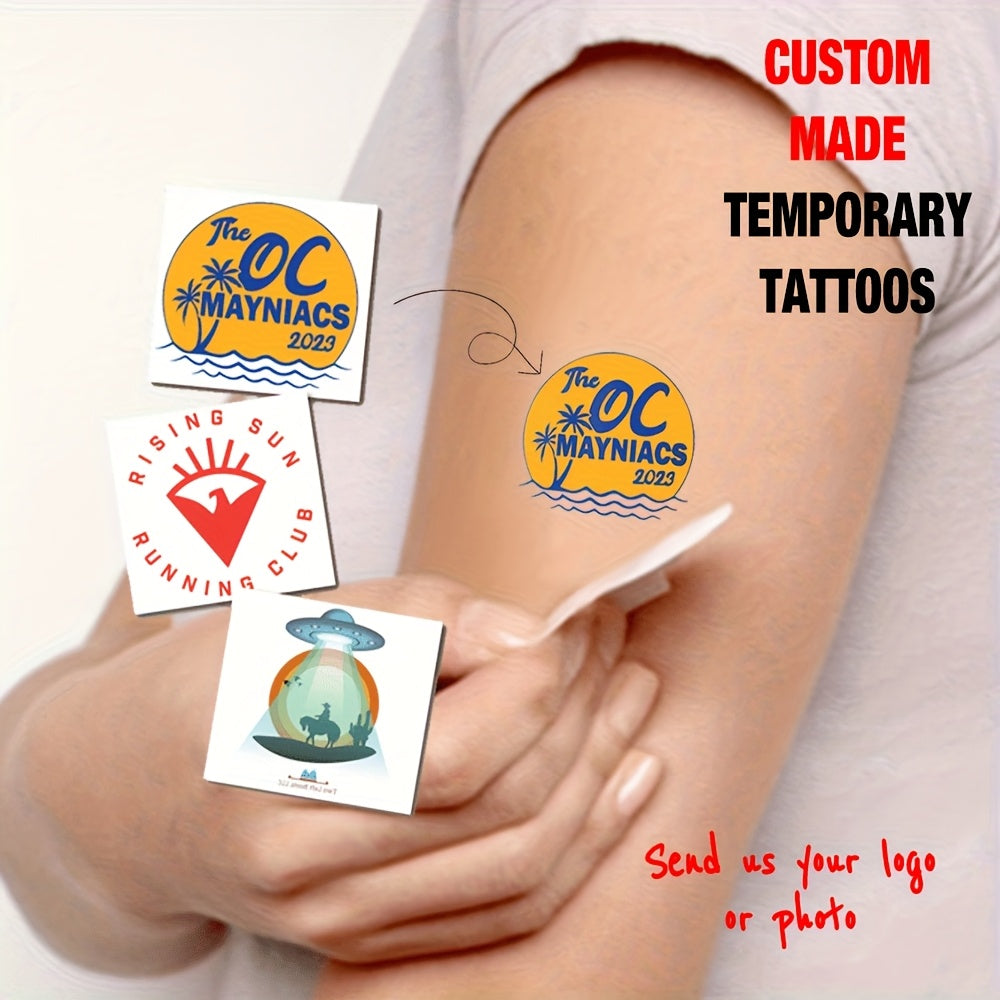 Custom-Printed Temporary Tattoo with Custom Logo or Design - image 2
