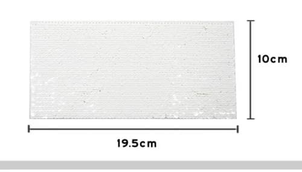 Rectangular adhesive sequin fabric 10*19.5 cm — product image 6
